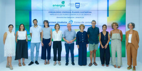 Gipuzkoa destina 1,2 millones de euros a reforzar los planes comarcales de energía hasta 2027