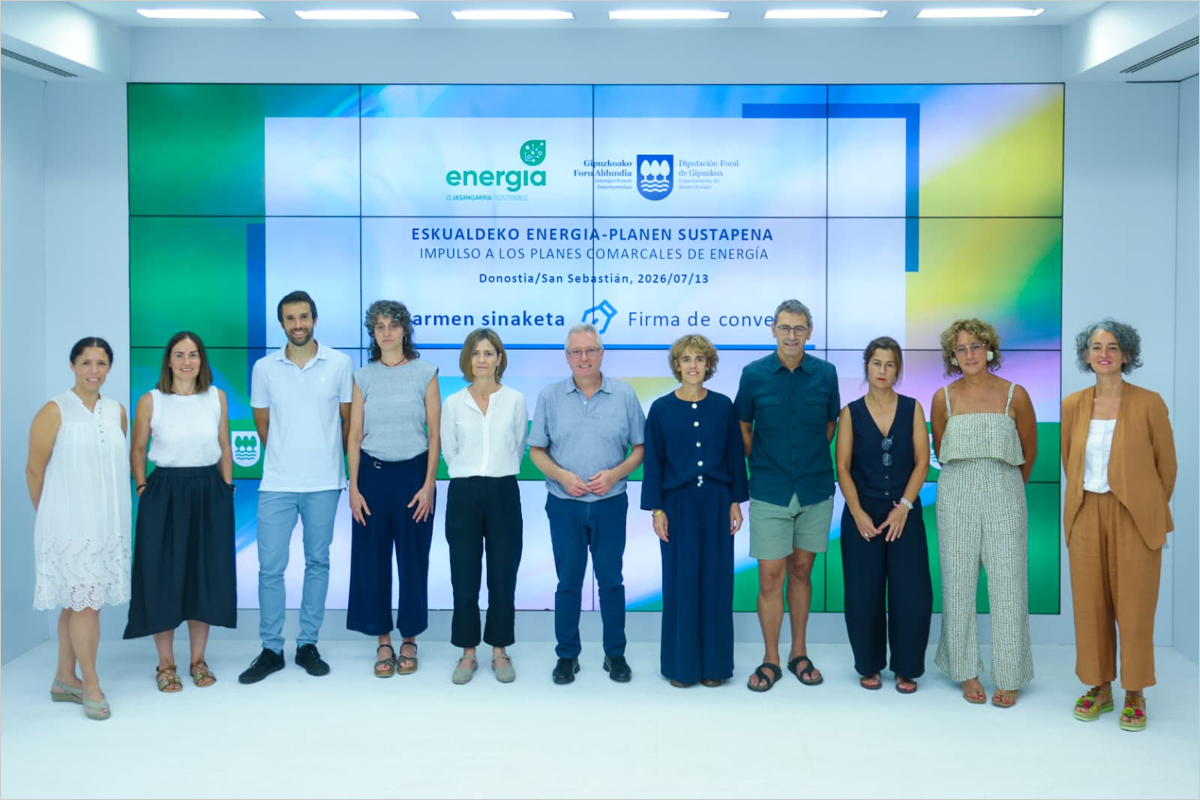 Gipuzkoa destina 1,2 millones a reforzar los planes comarcales de energía hasta 2027