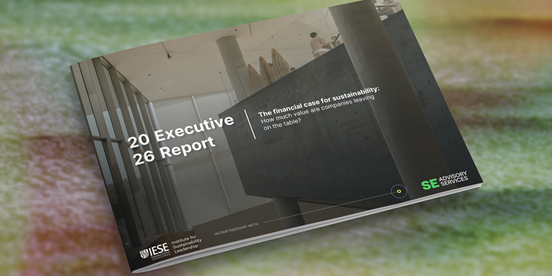 Un informe de IESE Business School y SE Advisory Services destaca el potencial financiero de la sostenibilidad