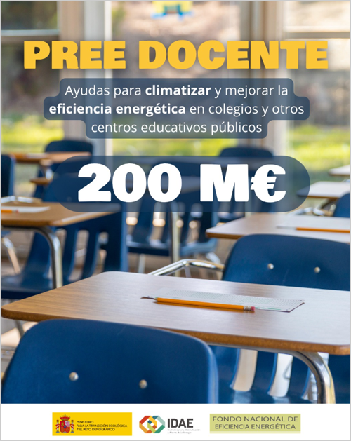 Luz verde a 200 millones de euros para mejorar la eficiencia energética de centros docentes públicos