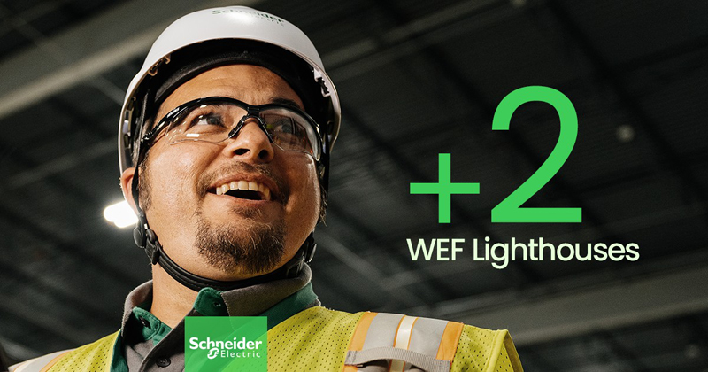 Dos plantas de Schneider Electric son reconocidas por su fabricación inteligente y sostenible