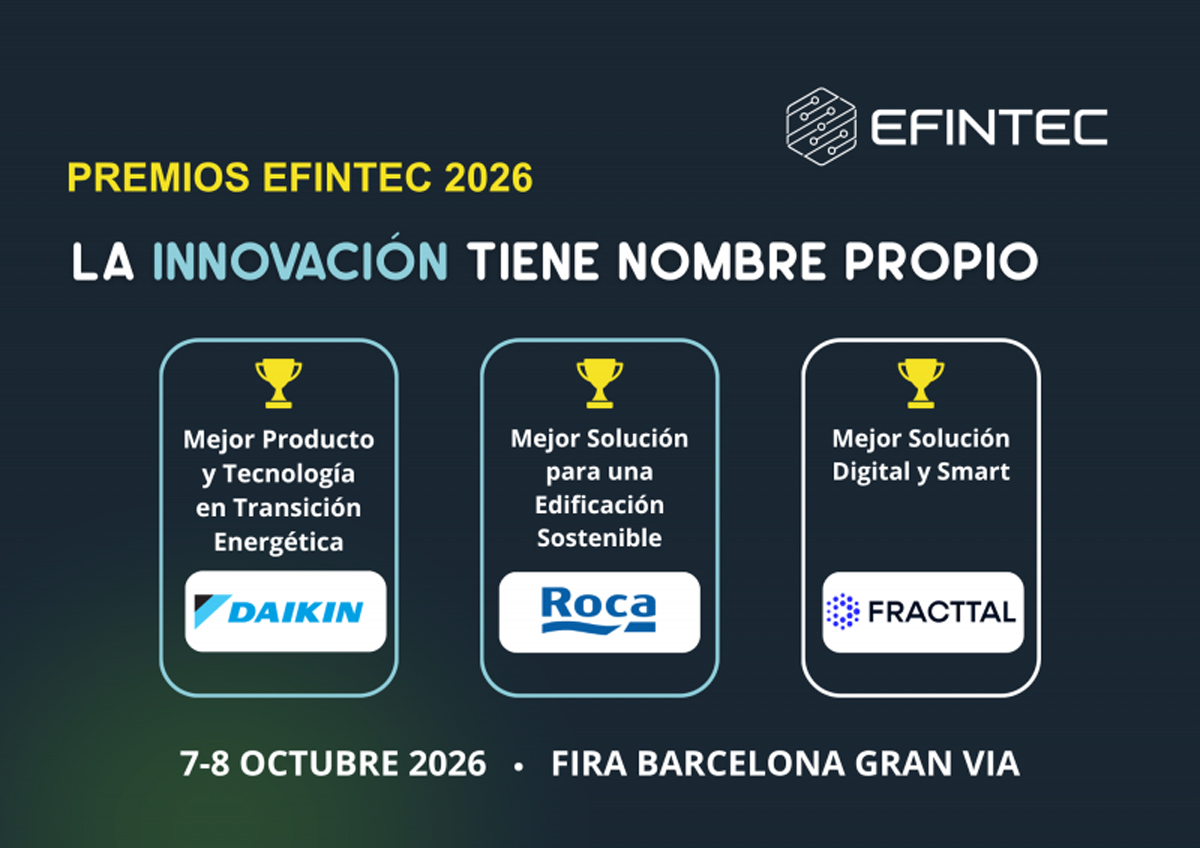 Anunciados los ganadores de los Premios Efintec 2026 a las soluciones más innovadoras
