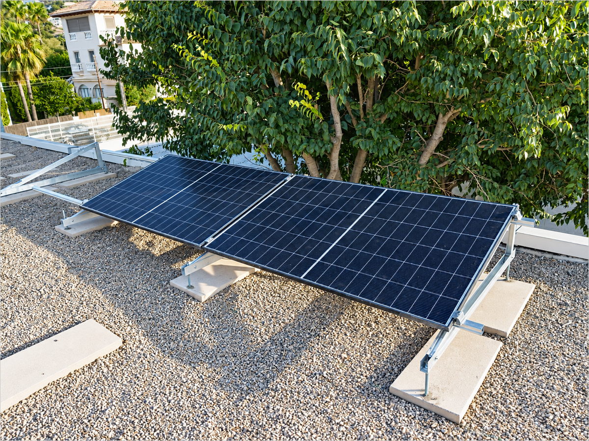 Fase final de las obras de instalación fotovoltaica en edificios públicos de Mallorca bajo la dirección de Artecoin