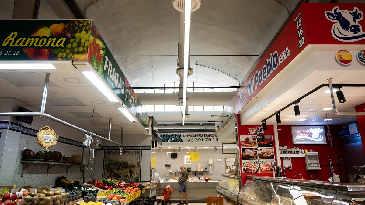 El Mercado de Rojas Clemente de Valencia mejora su eficiencia energética tras la renovación de sus instalaciones