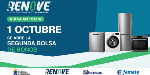 El Plan Renove de Electrodomésticos de Canarias abrirá una nueva remesa de bonos