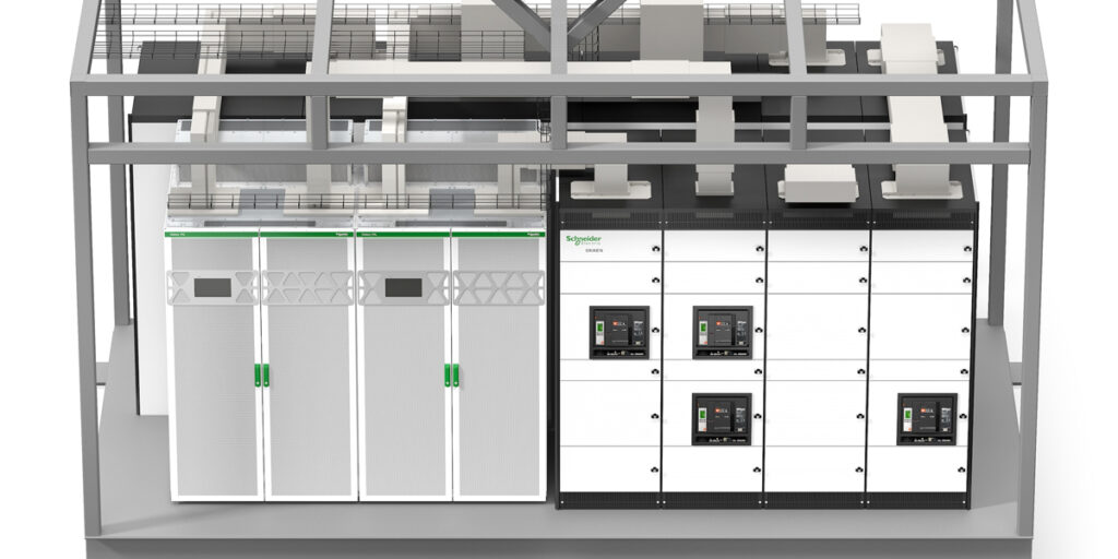 Diseñados, fabricados y probados previamente en las instalaciones ampliadas de Schneider Electric en Barcelona, incorporan tecnologías de potencia crítica como el SAI Galaxy VXL, sistemas de refrigeración, baterías de ion-litio y sistemas avanzados de distribución eléctrica.