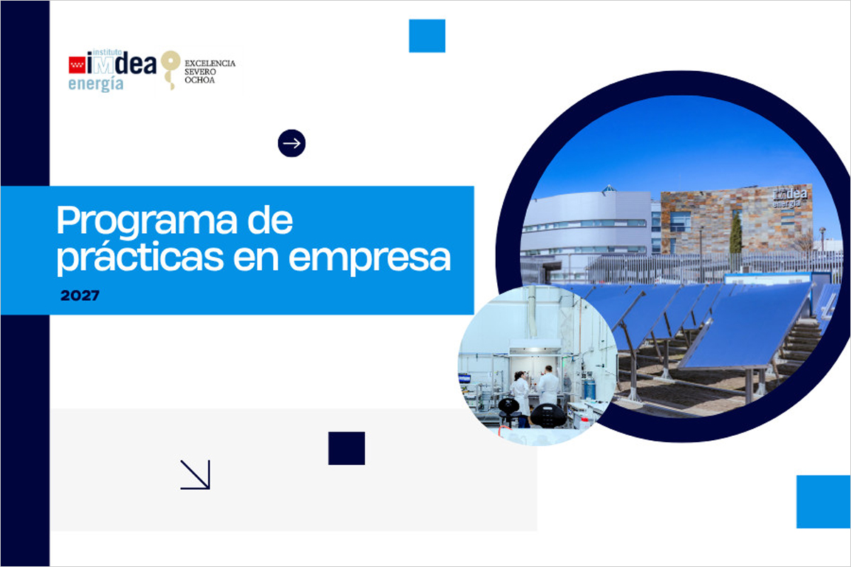 IMDEA Energía ofrece prácticas remuneradas en energías renovables y tecnologías energéticas