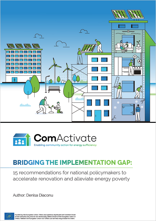 Imagen del informe europeo ComActivate sobre rehabilitación energética, eficiencia en edificios y pobreza energética