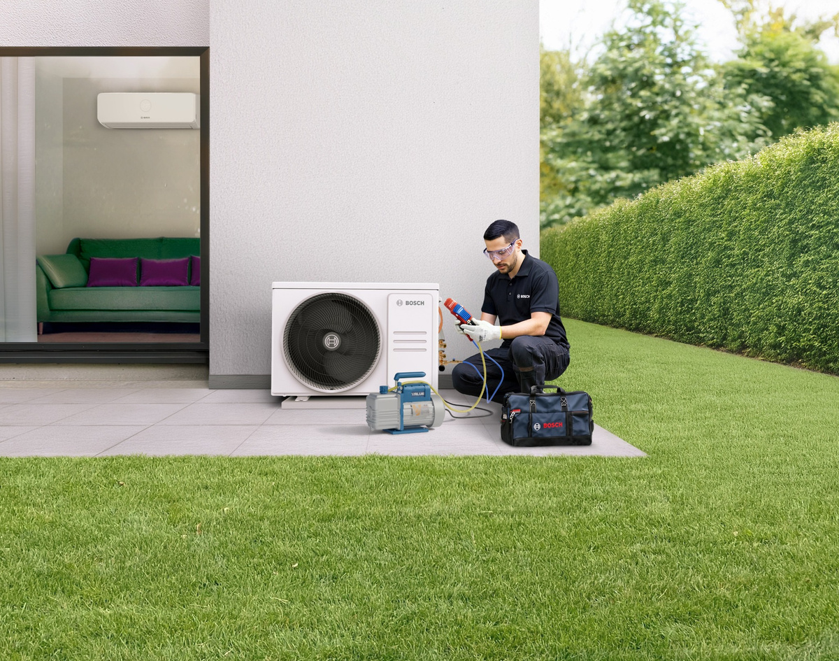 Imagen relacionada con equipos de climatización en hogares españoles y su mantenimiento preventivo, según Bosch Home Comfort