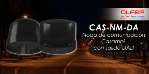 El nuevo nodo CAS NM DA de Electrónica OLFER controla luminarias con Casambi y DALI